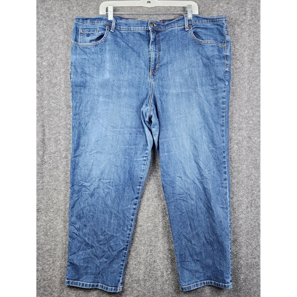 Gloria Vanderbilt Amanda Jeans Women 24W Blue Tapered High‎ Rise L22692RS-SCDW